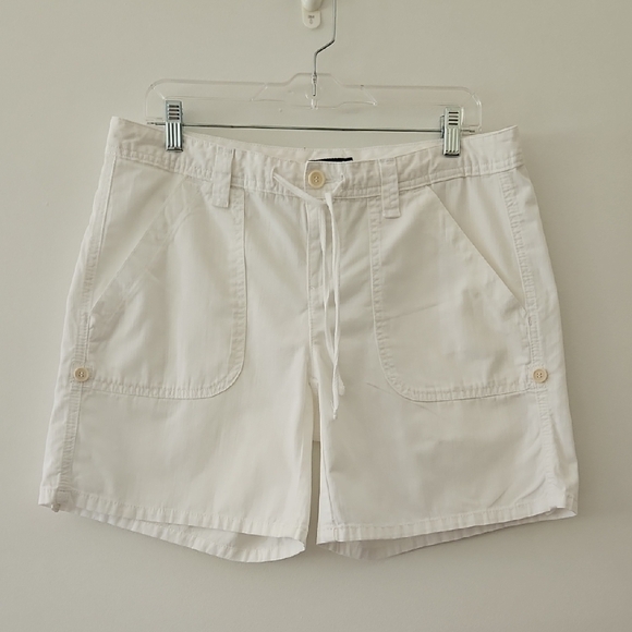 Tommy Hilfiger Pants - Tommy Hilfiger‎ White Cotton Bermuda Shorts Nautical Beach Size 10